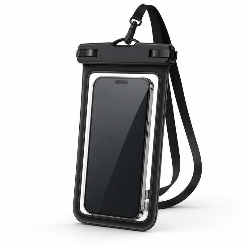 Rynapac 7인치 기기용 폰 파우치, iPhone 17 Pro, 16, 15, 14, 12, 11 Pro Max, XS Plus 및 Xiaomi 17 Pro와 호환. 래프팅,