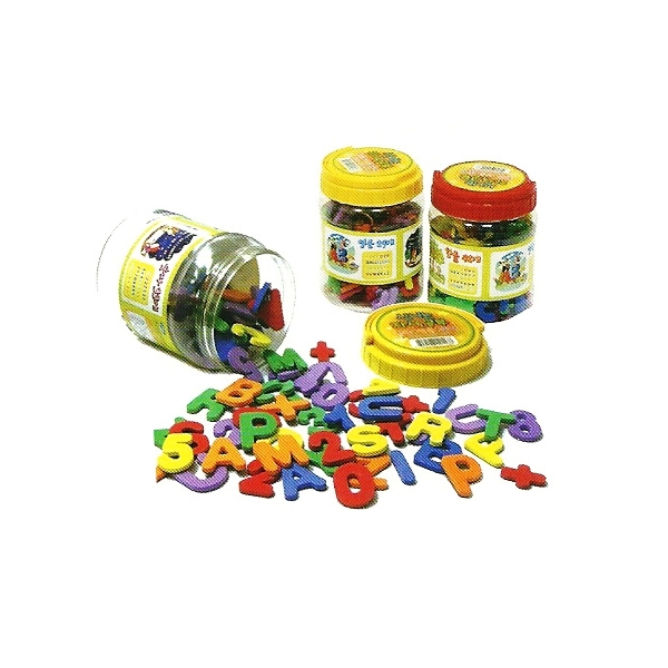 스매싱스포츠  냉장고&보드판용 자석놀이 1세트 한글,숫자,영문 /교육용품/자석 놀이/유아교육/한글/숫자 231220